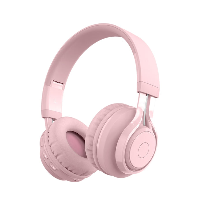 BT06C Cute Wireless Bluetooth 5.0 Auriculares para niños con micrófono Luz LED Soporte Aux-in