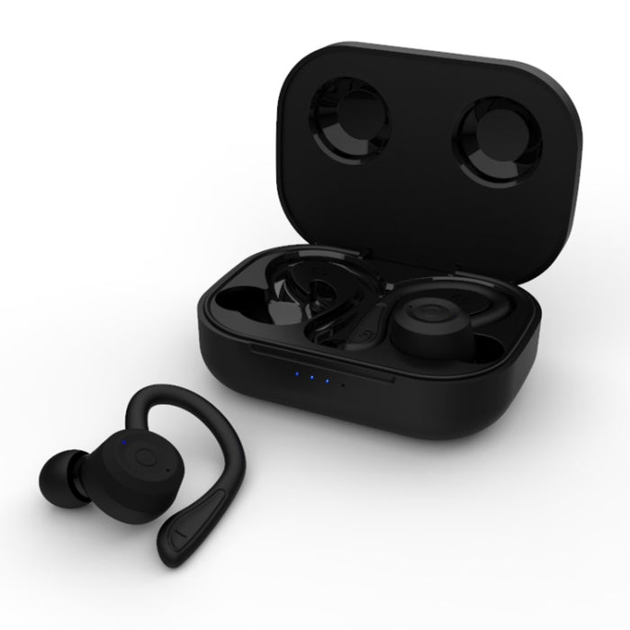 T20 TWS Bluetooth Hooks Auriculares deportivos inalámbricos con caja de carga IPX6 Auriculares impermeables con cancelación de ruido
