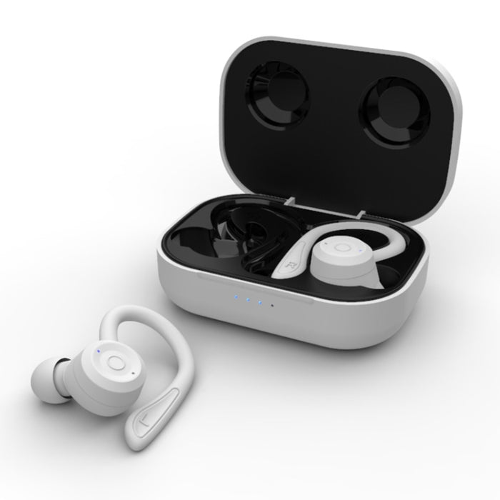 T20 TWS Bluetooth Hooks Auriculares deportivos inalámbricos con caja de carga IPX6 Auriculares impermeables con cancelación de ruido