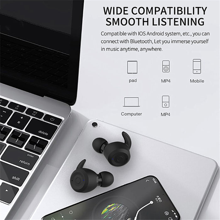T20 TWS Bluetooth Hooks Auriculares deportivos inalámbricos con caja de carga IPX6 Auriculares impermeables con cancelación de ruido