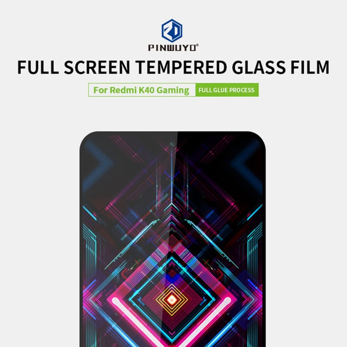 PINWUYO 9H 2.5D Película de vidrio templado de pantalla completa, For Xiaomi Redmi K40 Gaming, For OnePlus Nord CE 5G, For Samsung Galaxy A22 5G
