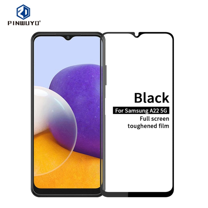 PINWUYO 9H 2.5D Película de vidrio templado de pantalla completa, For Xiaomi Redmi K40 Gaming, For OnePlus Nord CE 5G, For Samsung Galaxy A22 5G