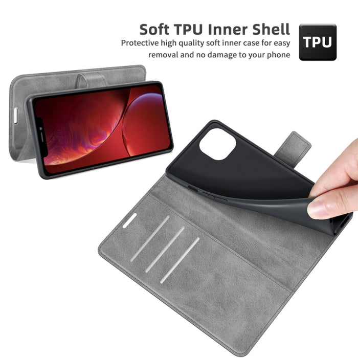 Estuche de cuero con tapa horizontal con hebilla de patrón de becerro retro con soporte y ranuras para tarjetas y billetera, For iPhone 13, For iPhone 13 Pro Max, For iPhone 13 Pro, For iPhone 13 mini