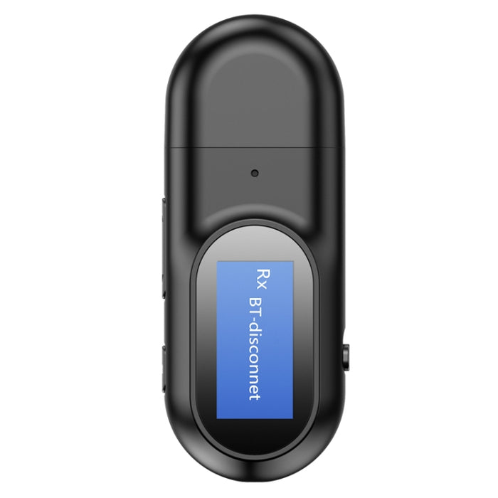 Transmisor receptor T17 USB Bluetooth 5,0 Adaptador de Audio 2 en 1 con pantalla LCD para PC TV coche 3,5mm AUX