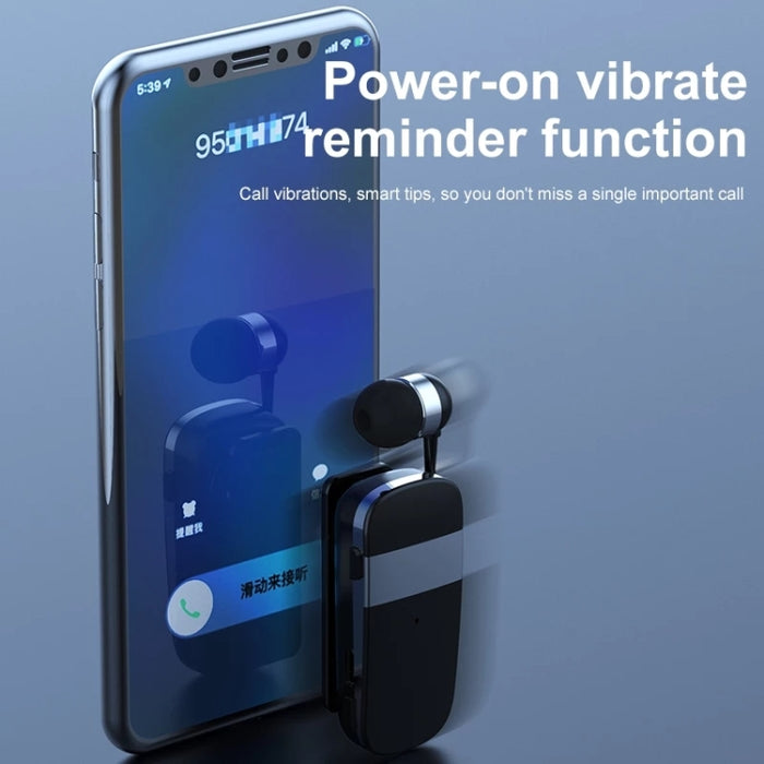 K53 Estéreo Auriculares inalámbricos con Bluetooth Llamadas Recordatorio Vibración Desgaste-Clip Controlador Auriculares Auriculares para teléfono