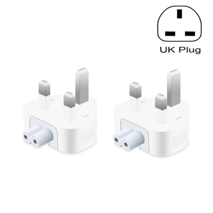 Adaptador de corriente XJ01 de 2 piezas para cargador iPad 10W 12W y cargador serie MacBook, enchufe del Reino Unido