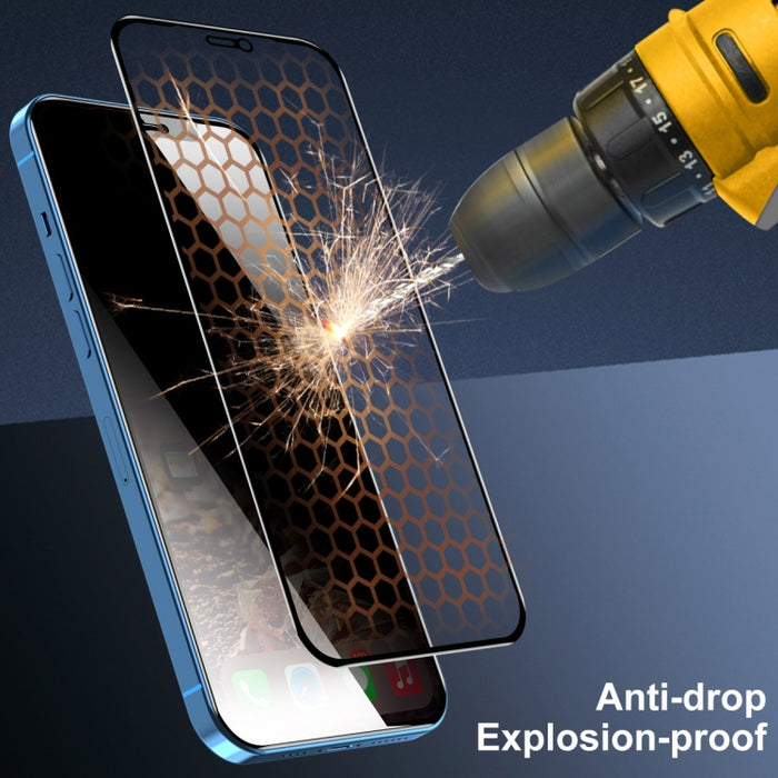5 PCS ENKAY Hat-Prince Cobertura completa 28 grados Privacidad Protector de pantalla Película de vidrio templado anti-espía, For iPhone 12 / 12 Pro, For iPhone 12 mini, For iPhone 12 Pro Max, For iPhone 11 Pro / XS / X, For iPhone 11 / XR              ...