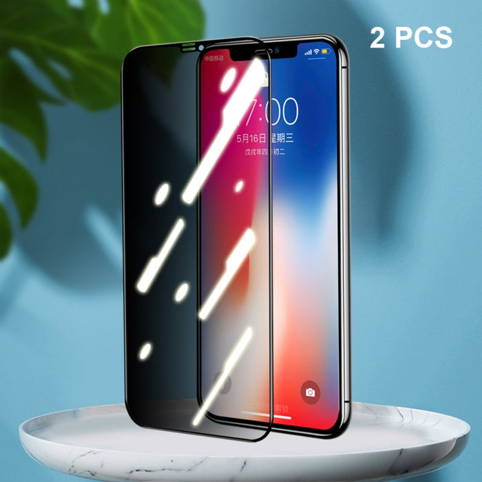 2 PCS ENKAY Hat-Prince Cobertura completa 28 grados Privacidad Protector de pantalla Película de vidrio templado anti-espía, For iPhone 12 / 12 Pro, For iPhone 12 mini, For iPhone 12 Pro Max, For iPhone 11 Pro / XS / X, For iPhone 11 / XR              ...