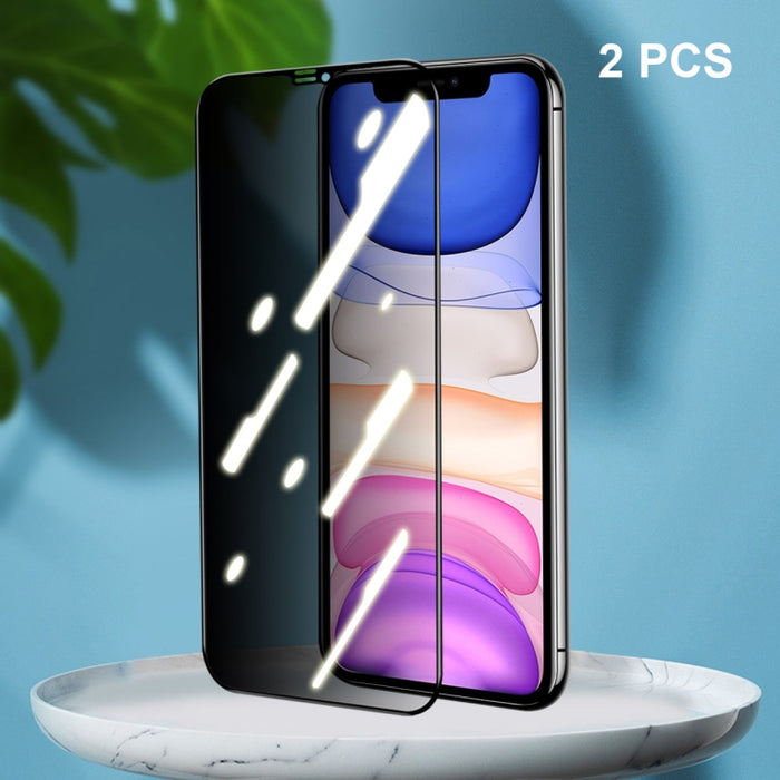 2 PCS ENKAY Hat-Prince Cobertura completa 28 grados Privacidad Protector de pantalla Película de vidrio templado anti-espía, For iPhone 12 / 12 Pro, For iPhone 12 mini, For iPhone 12 Pro Max, For iPhone 11 Pro / XS / X, For iPhone 11 / XR              ...