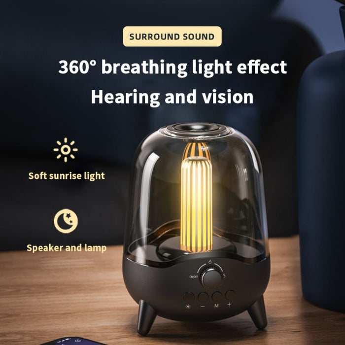 LP-20 Luz nocturna LED Inalámbrico Bluetooth 5.0 Altavoz de música Compatible con tarjeta TF / AUX