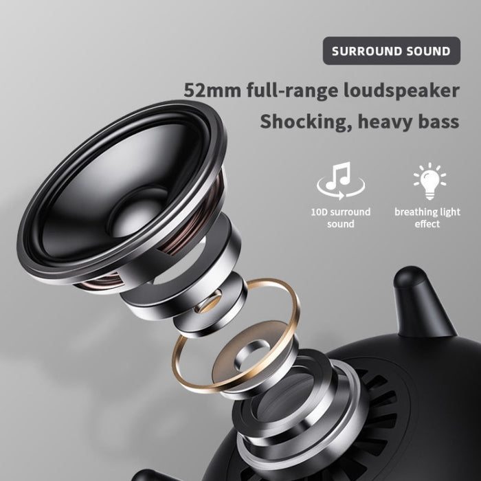 LP-20 Luz nocturna LED Inalámbrico Bluetooth 5.0 Altavoz de música Compatible con tarjeta TF / AUX