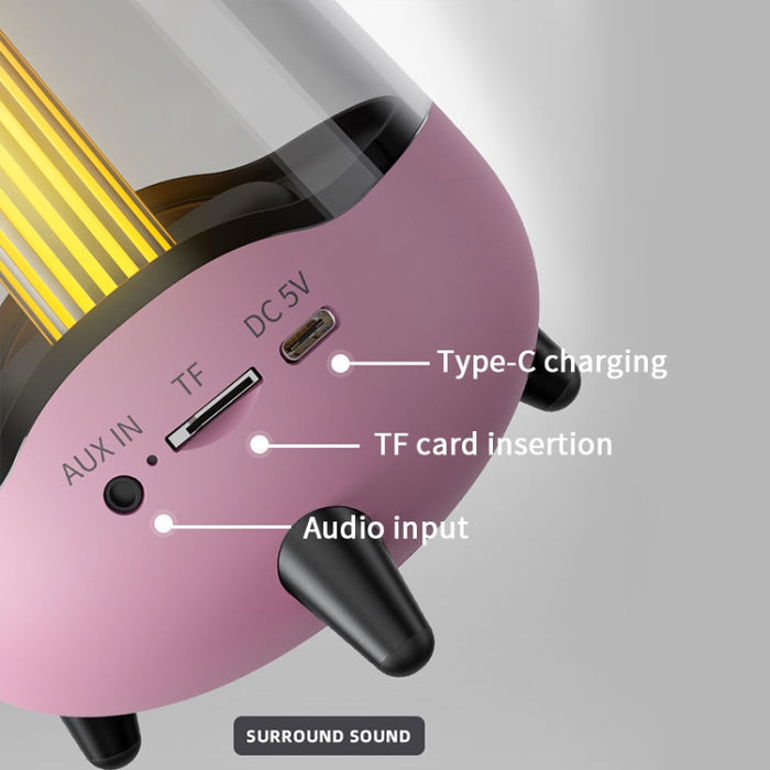 LP-20 Luz nocturna LED Inalámbrico Bluetooth 5.0 Altavoz de música Compatible con tarjeta TF / AUX