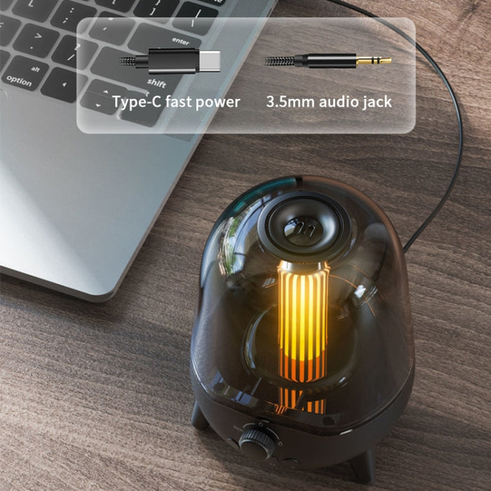 LP-20 Luz nocturna LED Inalámbrico Bluetooth 5.0 Altavoz de música Compatible con tarjeta TF / AUX