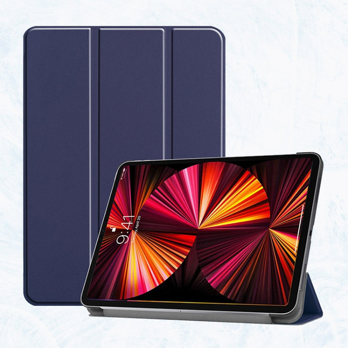 Funda ENKAY de 3 pliegues a prueba de golpes para PC, funda de cuero PU con textura Custer con soporte y función de reposo/activación para iPad Pro 11 2021/2020, For iPad Pro 11 2022 / 2021 / 2020