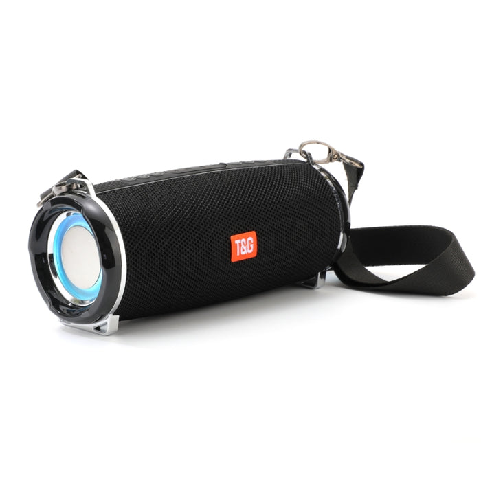 T&G TG192 LED Luz intermitente Bajo inalámbrico portátil Altavoz estéreo 3D Bluetooth, compatible con tarjeta FM / TF / USB