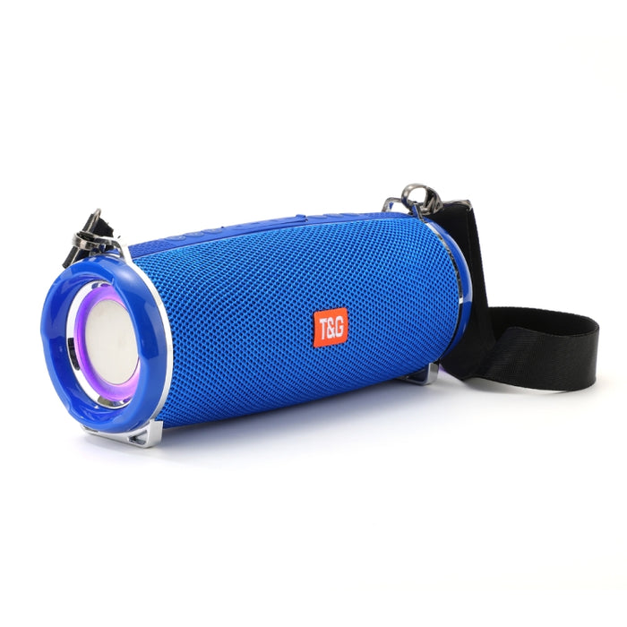 T&G TG192 LED Luz intermitente Bajo inalámbrico portátil Altavoz estéreo 3D Bluetooth, compatible con tarjeta FM / TF / USB