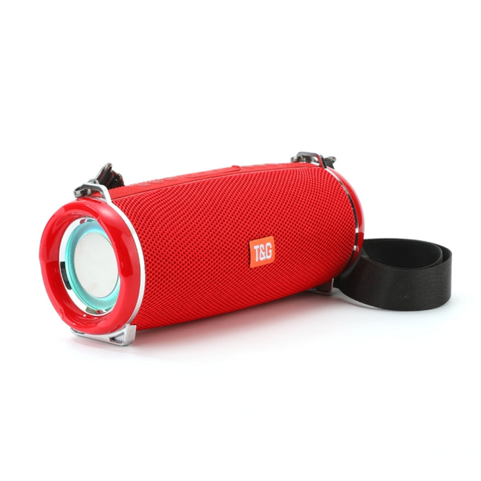 T&G TG192 LED Luz intermitente Bajo inalámbrico portátil Altavoz estéreo 3D Bluetooth, compatible con tarjeta FM / TF / USB