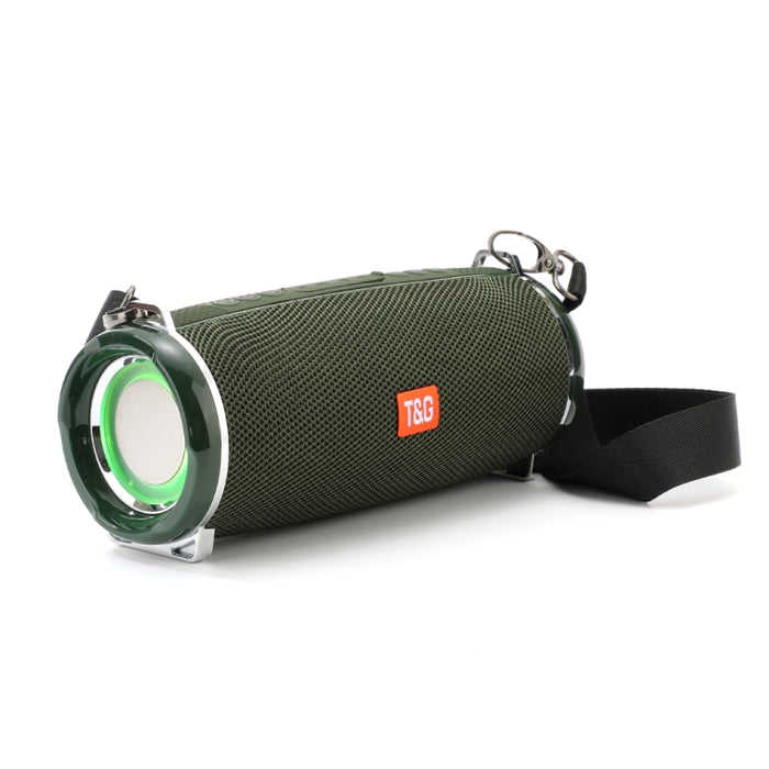 T&G TG192 LED Luz intermitente Bajo inalámbrico portátil Altavoz estéreo 3D Bluetooth, compatible con tarjeta FM / TF / USB
