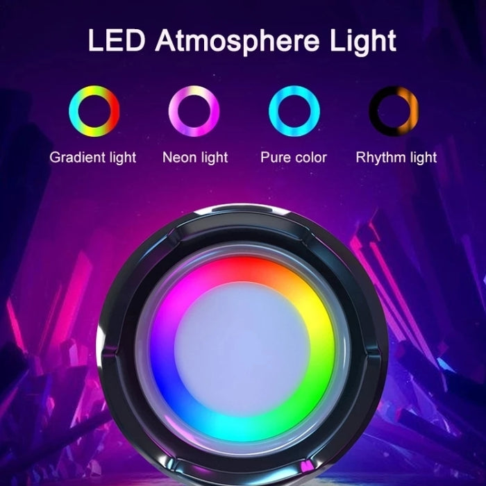 T&G TG192 LED Luz intermitente Bajo inalámbrico portátil Altavoz estéreo 3D Bluetooth, compatible con tarjeta FM / TF / USB