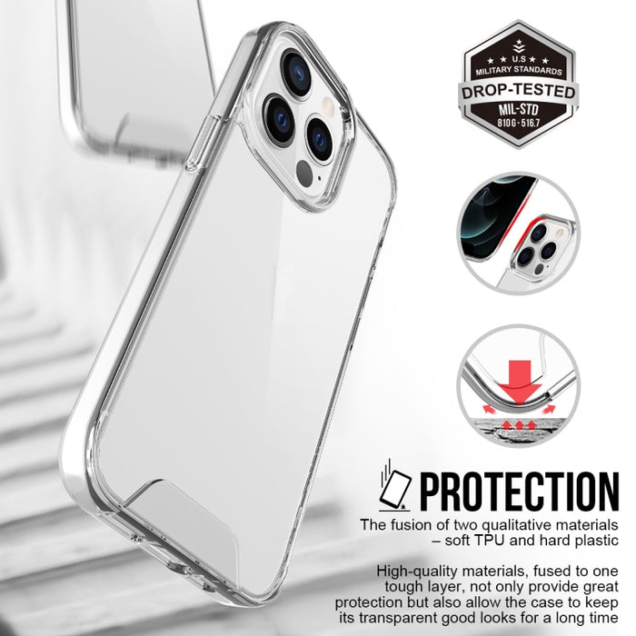 Estuche a prueba de golpes de acrílico transparente + TPU, For iPhone 13 Pro Max, For iPhone 13 Pro, For iPhone 13, For iPhone 13 mini