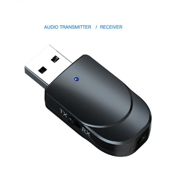 KN330 2 en 1 USB Bluetooth 5.0 Adaptador Receptor Inalámbrico Transmisor para Computadora TV Coche