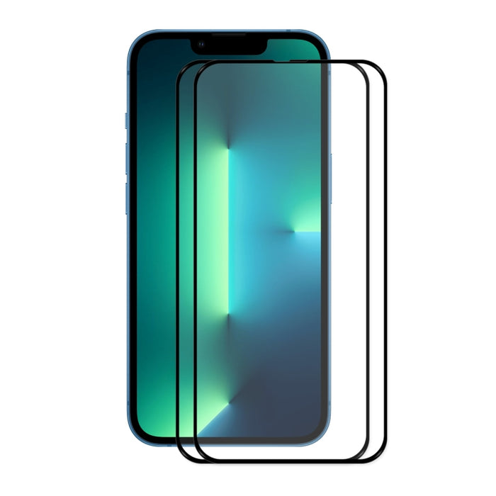 2 uds ENKAY Hat-Prince Full Glue 0,26mm 9H 2.5D Protector de pantalla de vidrio templado película de cobertura completa, For iPhone 13 mini 2pcs, For iPhone 13 / 13 Pro 2pcs, For iPhone 13 Pro Max 2pcs