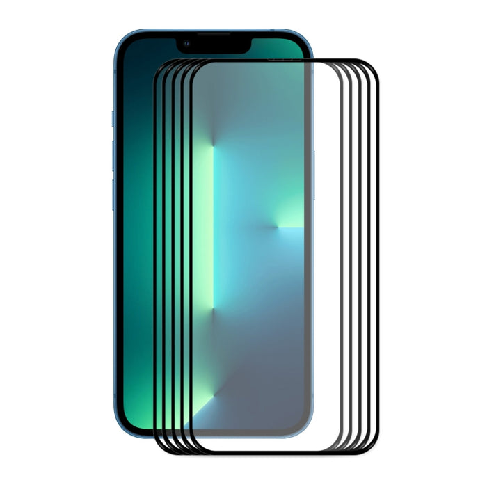 5 uds ENKAY Hat-Prince Full Glue 0,26mm 9H 2.5D Protector de pantalla de vidrio templado película de cobertura completa, For iPhone 13 mini 5pcs, For iPhone 13 / 13 Pro 5pcs, For iPhone 13 Pro Max 5pcs