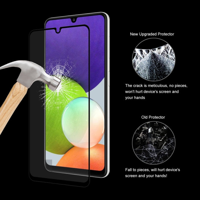 5 uds ENKAY Hat-Prince Full Glue 0,26mm 9H 2.5D Protector de pantalla de vidrio templado película de cobertura completa, For Samsung Galaxy A22 4G(5 PCS), For Samsung Galaxy A22 5G(5 PCS), For Honor 50 SE (5 PCS), For Samsung Galaxy F22(5 PCS)         ...