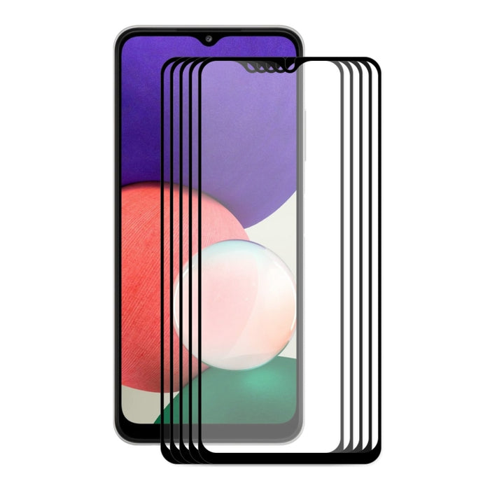 5 uds ENKAY Hat-Prince Full Glue 0,26mm 9H 2.5D Protector de pantalla de vidrio templado película de cobertura completa, For Samsung Galaxy A22 4G(5 PCS), For Samsung Galaxy A22 5G(5 PCS), For Honor 50 SE (5 PCS), For Samsung Galaxy F22(5 PCS)         ...