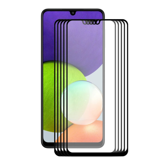 5 uds ENKAY Hat-Prince Full Glue 0,26mm 9H 2.5D Protector de pantalla de vidrio templado película de cobertura completa, For Samsung Galaxy A22 4G(5 PCS), For Samsung Galaxy A22 5G(5 PCS), For Honor 50 SE (5 PCS), For Samsung Galaxy F22(5 PCS)         ...