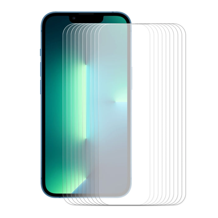 10 PCS ENKAY Hat-Prince 0.26mm 9H 2.5D Protector de pantalla de vidrio templado con borde curvo, For iPhone 13 mini, For iPhone 13 / 13 Pro, For iPhone 13 Pro Max