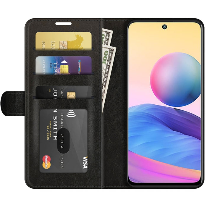 Para Xiaomi Redmi Note 10 5G / Poco M3 Pro 5G R64 Textura Funda protectora con tapa horizontal única con soporte y ranuras para tarjetas y billetera y marco de fotos, For Xiaomi Poco M3 Pro 5G