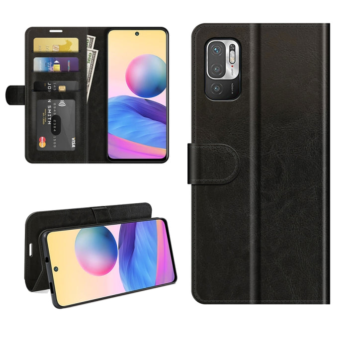 Para Xiaomi Redmi Note 10 5G / Poco M3 Pro 5G R64 Textura Funda protectora con tapa horizontal única con soporte y ranuras para tarjetas y billetera y marco de fotos, For Xiaomi Poco M3 Pro 5G