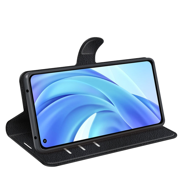 Para Xiaomi Mi 11 Lite Litchi Texture Funda protectora con tapa horizontal con soporte y ranuras para tarjetas y billetera, For Xiaomi Mi 11 Lite