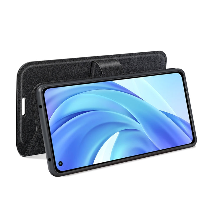 Para Xiaomi Mi 11 Lite Litchi Texture Funda protectora con tapa horizontal con soporte y ranuras para tarjetas y billetera, For Xiaomi Mi 11 Lite