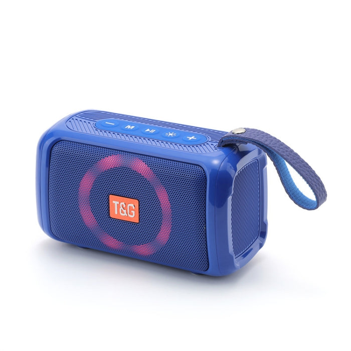 T&G TG193 Altavoz Bluetooth portátil Luz LED Subwoofer impermeable para exteriores Compatible con tarjeta TF / Radio FM / AUX