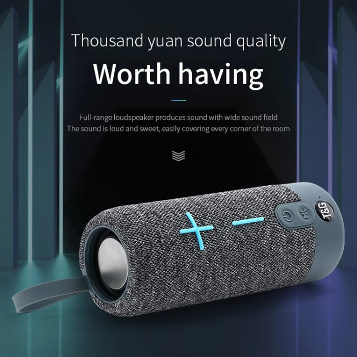 T&G TG619 Altavoz inalámbrico Bluetooth portátil Impermeable Subwoofer de graves para exteriores Soporte AUX TF USB