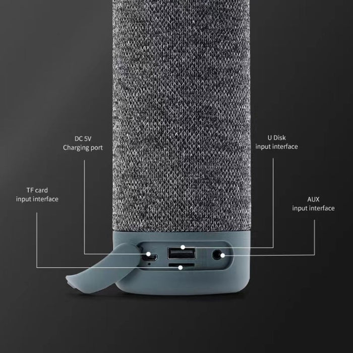 T&G TG619 Altavoz inalámbrico Bluetooth portátil Impermeable Subwoofer de graves para exteriores Soporte AUX TF USB