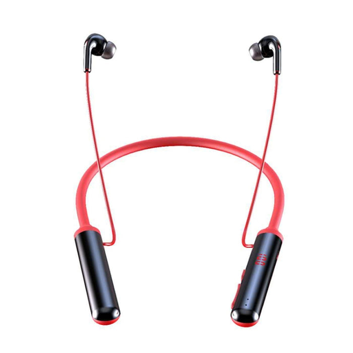 Auriculares estéreo magnéticos con banda para el cuello 960 con pantalla LED compatible con tarjeta TF
