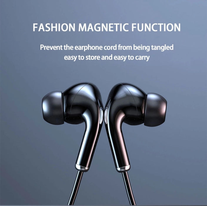 Auriculares estéreo magnéticos con banda para el cuello 960 con pantalla LED compatible con tarjeta TF