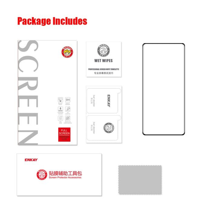Para Xiaomi Mix 4 ENKAY Hat-Prince 3D curvo a prueba de explosiones película de cobertura completa Protector de vidrio templado doblado por calor, 1 PCS, 2 PCS, 5 PCS