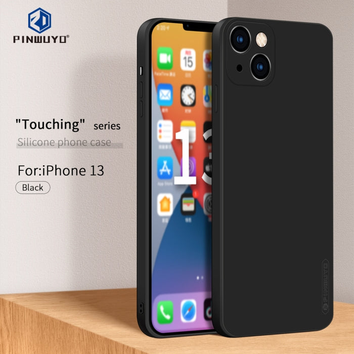 PINWUYO Touching Series Funda de silicona líquida TPU a prueba de golpes, For iPhone 13, For iPhone 13 Pro, For iPhone 13 Pro Max