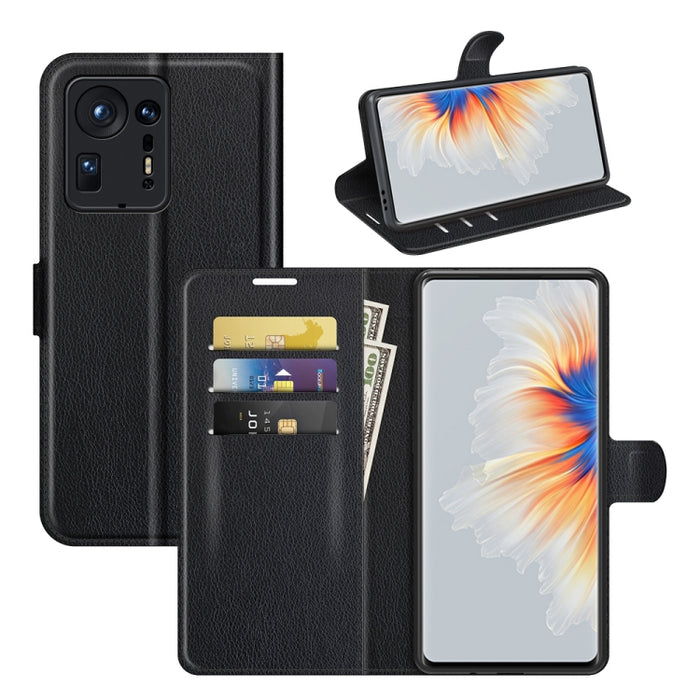Para Xiaomi Mix 4 Litchi Texture Funda protectora con tapa horizontal con soporte y ranuras para tarjetas y billetera, For Xiaomi Mix 4