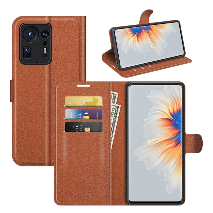 Para Xiaomi Mix 4 Litchi Texture Funda protectora con tapa horizontal con soporte y ranuras para tarjetas y billetera, For Xiaomi Mix 4