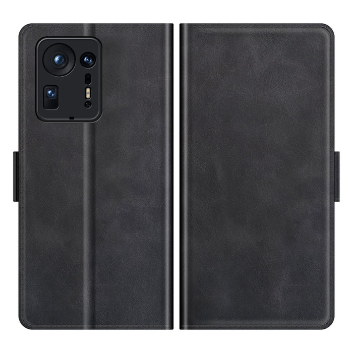 Para Xiaomi Mix 4 Estuche de cuero con tapa horizontal con hebilla magnética de doble cara con soporte y ranuras para tarjetas y billetera