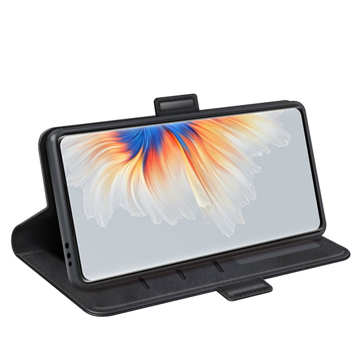 Para Xiaomi Mix 4 Estuche de cuero con tapa horizontal con hebilla magnética de doble cara con soporte y ranuras para tarjetas y billetera