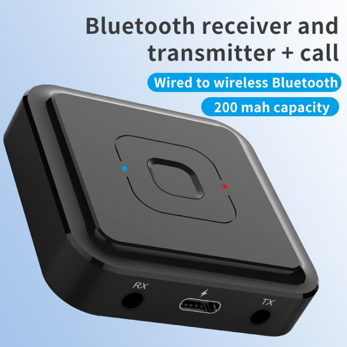 BT-22 5.1 Receptor y transmisor Bluetooth 2 en 1 Admite llamadas de voz