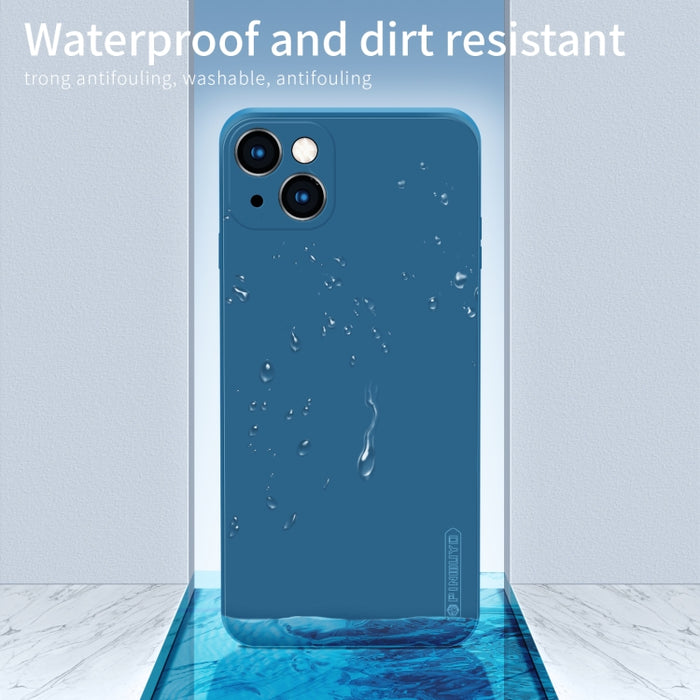 PINWUYO Touching Series Funda de silicona líquida TPU a prueba de golpes, For iPhone 13 mini