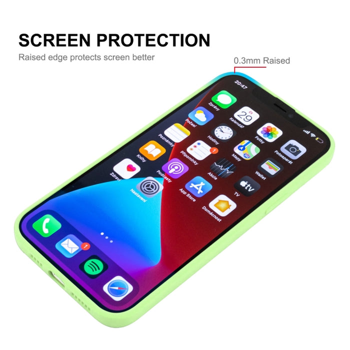 Hat-Prince ENKAY Funda protectora de silicona líquida a prueba de golpes para iPhone 13 mini, For iPhone 13 mini
