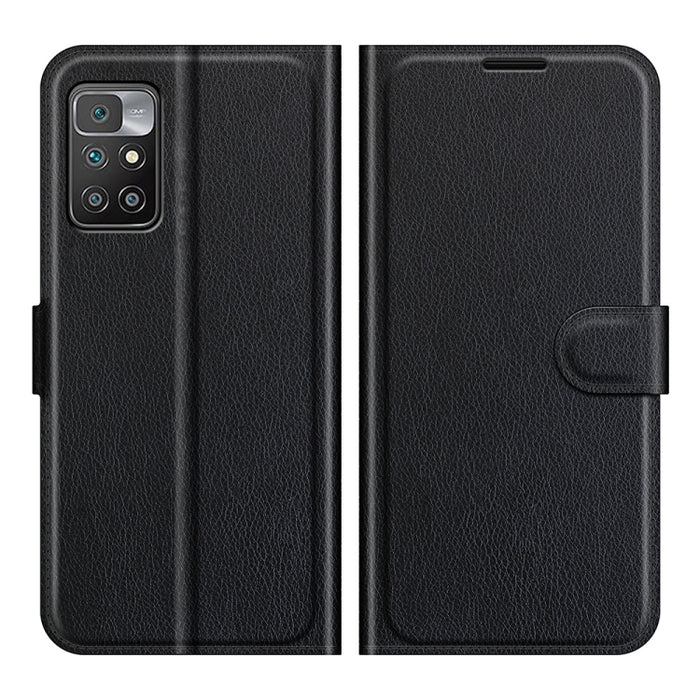 Para Xiaomi Redmi 10 Litchi Texture Funda protectora con tapa horizontal con soporte y ranuras para tarjetas y billetera, For Xiaomi Redmi 10